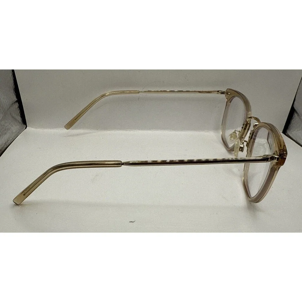 Warby Parker Eyeglasses Halton M 1177 Nutmeg Crystal/Riesling Square 50-22 145